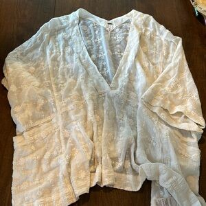 Free People oversized blouse with pockets